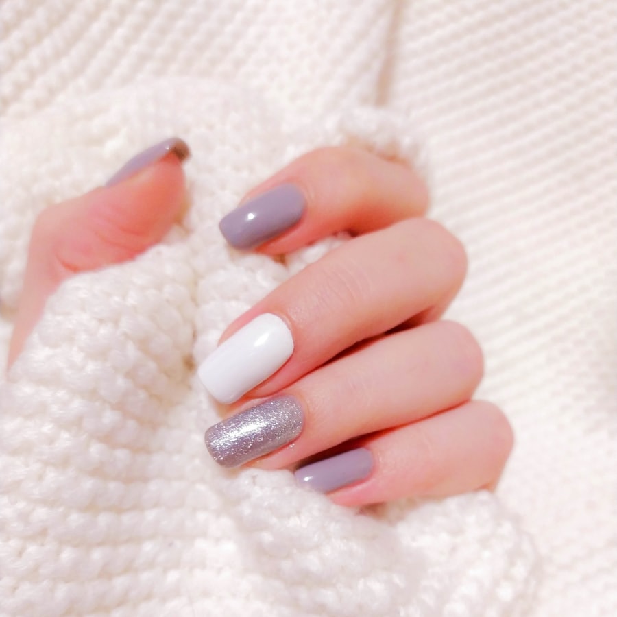 Nail art: Glitter argintiu